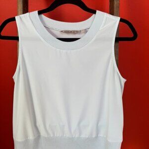 Athleta Zephyr Light Blue Shell Top, Size Small